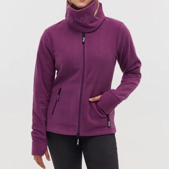 Bench DNA Funnel Microfleece Wrap Neck Zip-Up - Picture 1 of 14